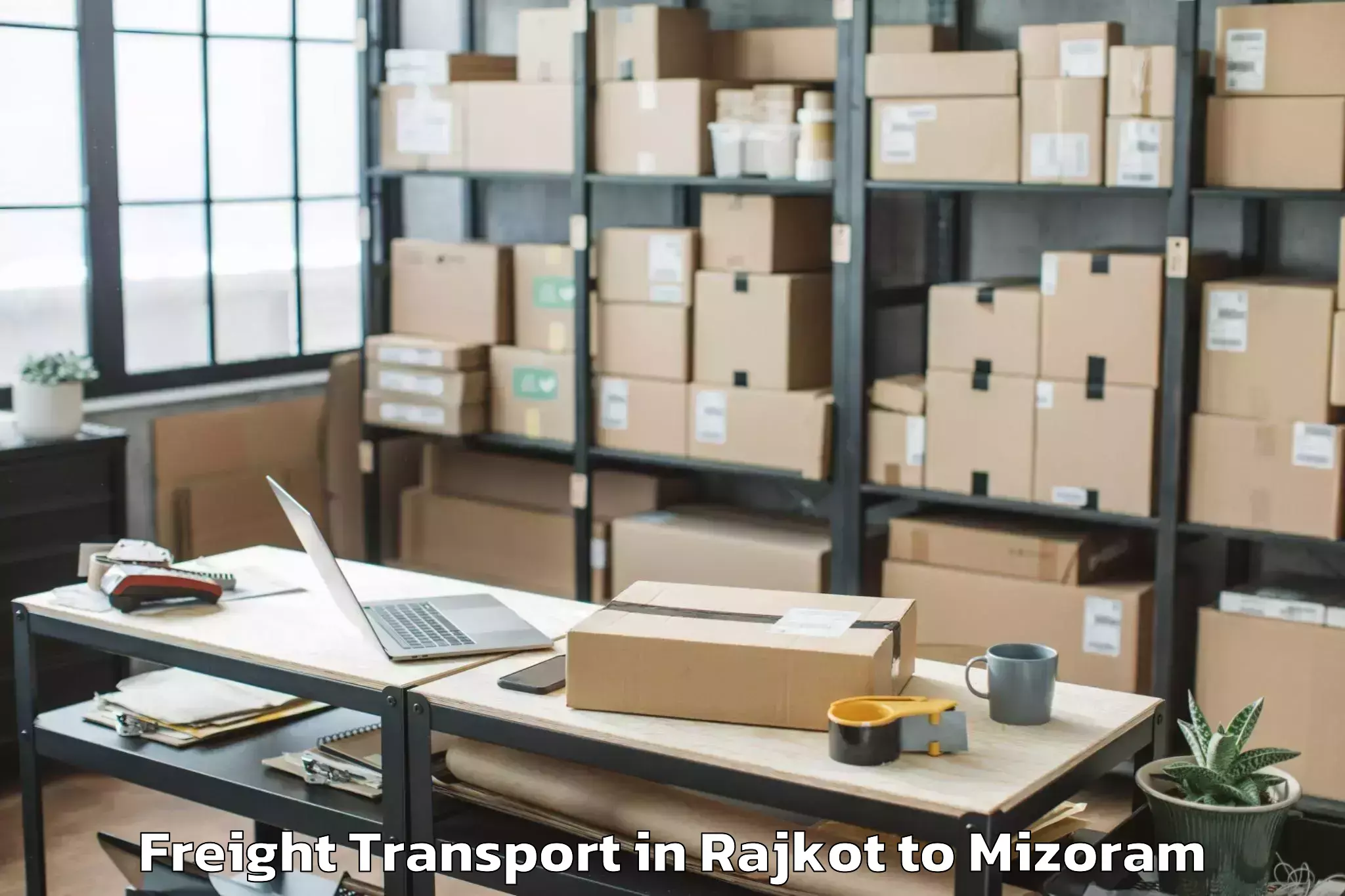 Expert Rajkot to Tlabung Freight Transport